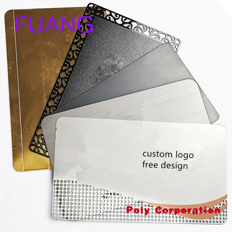 Custom  Hot Selling Customized Credit Card Size Vip Member Laser Engraving Printing Service Metal Business Cards