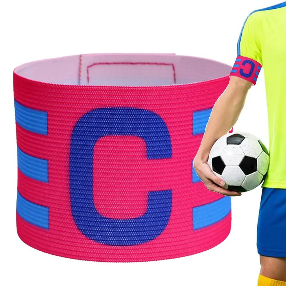 Brazalete de capitán de fútbol, brazalete de capitán deportivo de fútbol, bandas ajustables para jugadores, accesorios elásticos para juegos de fútbol para adultos