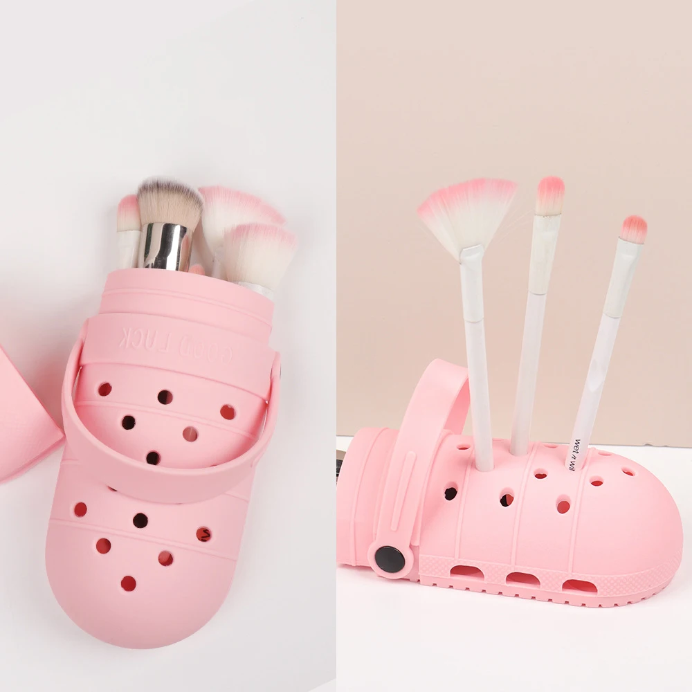 

Silicone Brush Holder Makeup Travel Holder Magnetic Portable Cosmetic Bag Makeup Tools Organizer Makeup Brush Container