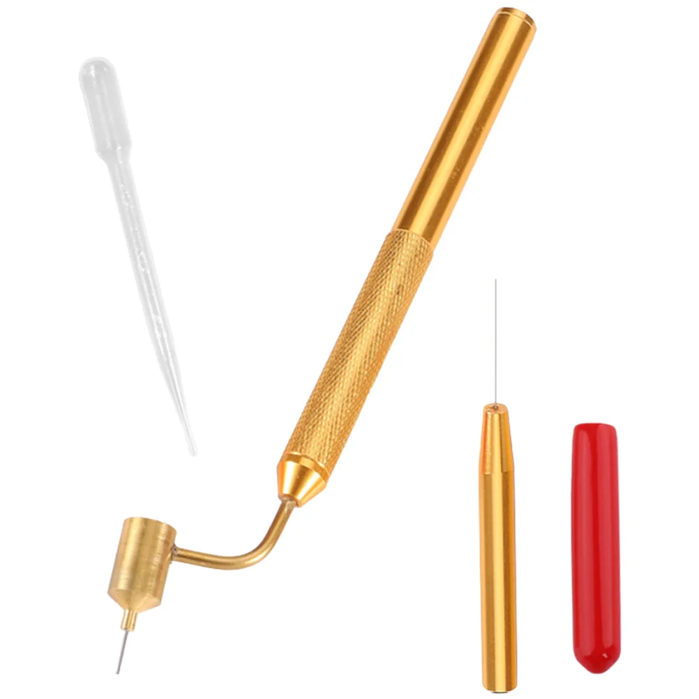 

Paint Pen Fine Line Fluid Fill Paint Pen Scratch Repair Tool with Needle Dropper Car Slash Paint Applicator Pen Ink Writer