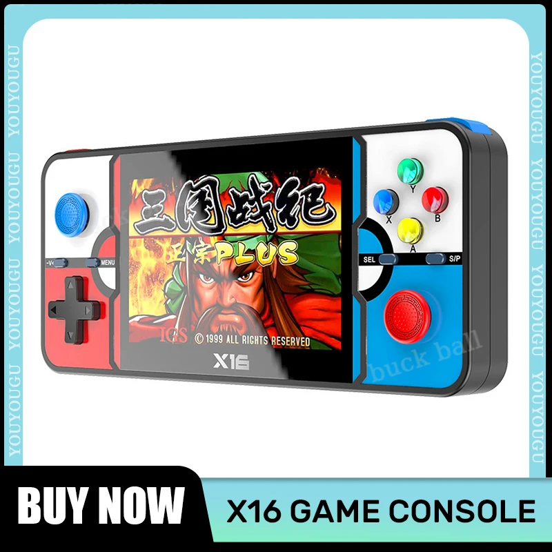 

X16 Retro Handheld Game Console 4.1inch Large Screen Hd 800*480 3D For PSP GBA Handheld Video Game Console Two-Player Kids Gift