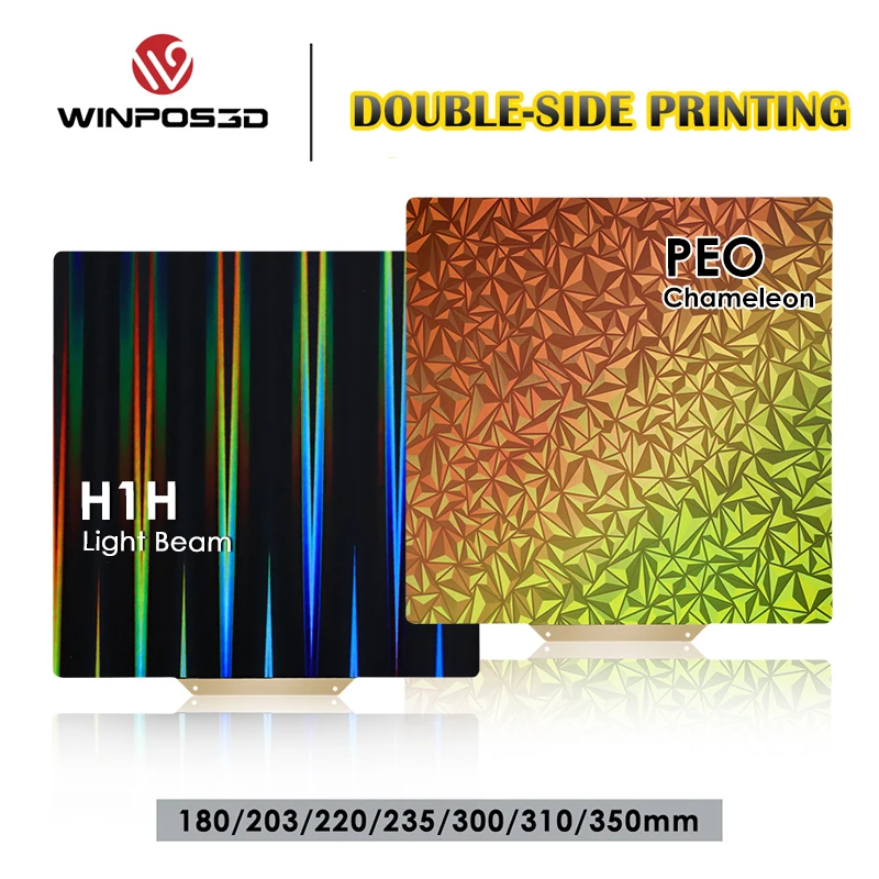 

Upgrade Double Side PEO H1H 120/180/203/220/235/310 Hot Bed PEI Build Plate without Base for Voron Ender 3 Ender5 Anet A8