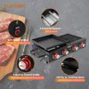 4-Burner Tailgater Grill Griddle Combo, Portable Propane Gas Grill and Griddle Combo for Backyard or Outdoor BBQ Cooking 4