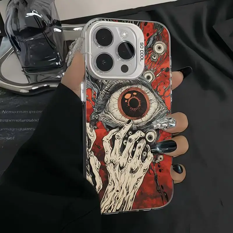 Devil Eyes Pattern Shockproof Phone Case with Bumper Protection
