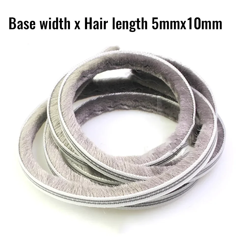 10M Hairy Seal Brush Pile Door Window Sliding Weather Strip Draught Excluder Noise Isolation For Studio Door Seal Bathroom Tape