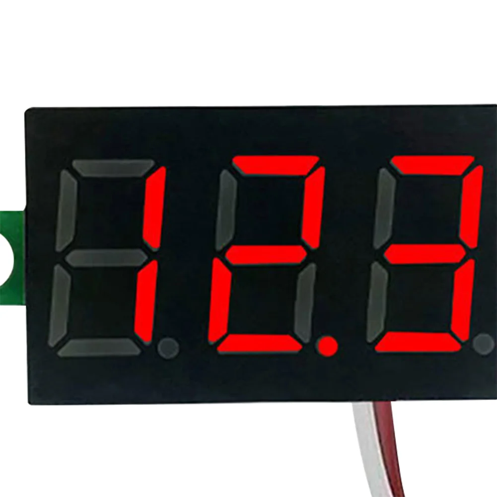 2 Wires Mini Digital Voltmeter LED Display DC 5V-30V 0.28 Inch DC Voltage Display Accurate Pressure Measurement LED Screen Meter