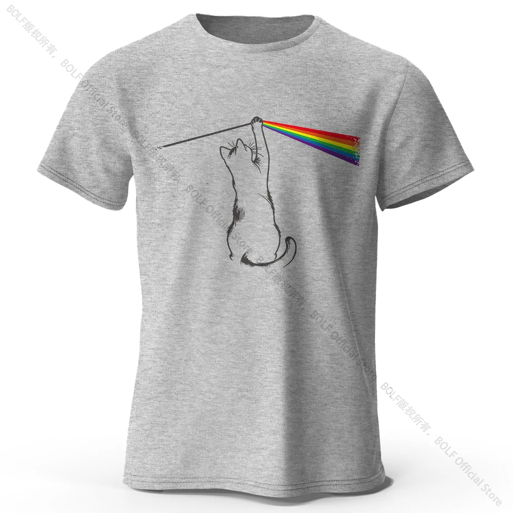 Artistic Cat Portrait Cotton T-Shirt – Soft, Unisex Creative Tee