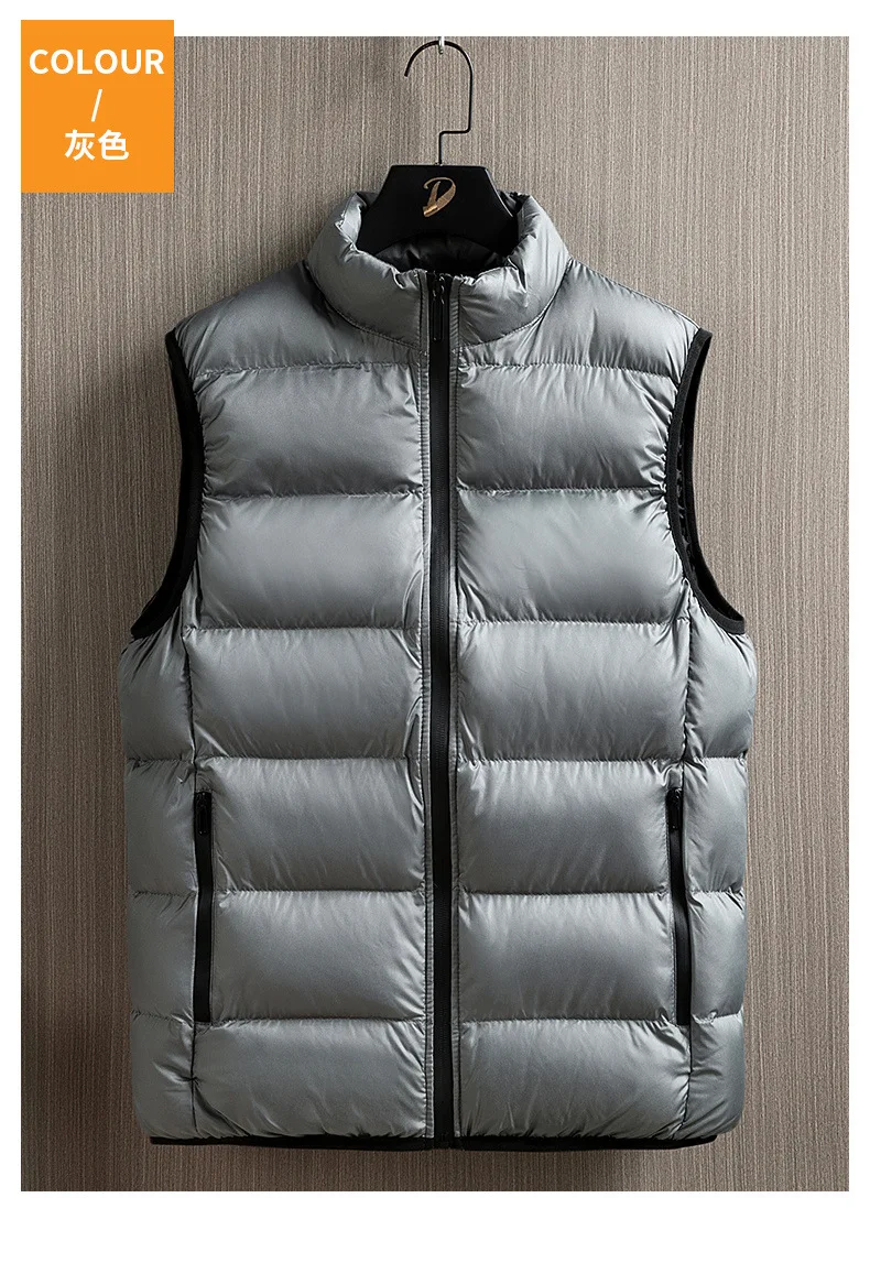 Large Size Winter Vest Wearing Example 10