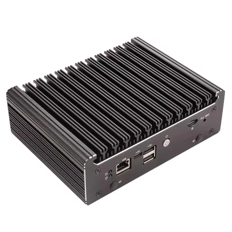 Topton 4 LANs i226-V 2.5G Solid Fanless Firewall Mini PC Intel N100 Pentium N6005 DDR4 COM USB-C pfSense OPNsense ESXi Computer 2
