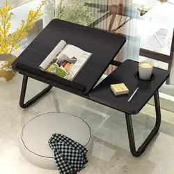 Table pliante Portable pour ordinateur Portable, nouveau bureau d'ordinateur, lit, canapé, petit bureau avec porte gobelet, Table d'étude pour ordinateur Portable 
