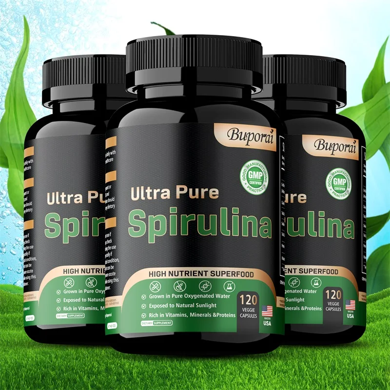 Organic Spirulina Detoxification Immune System Cardiovascular Antioxidant Improve Digestive Health