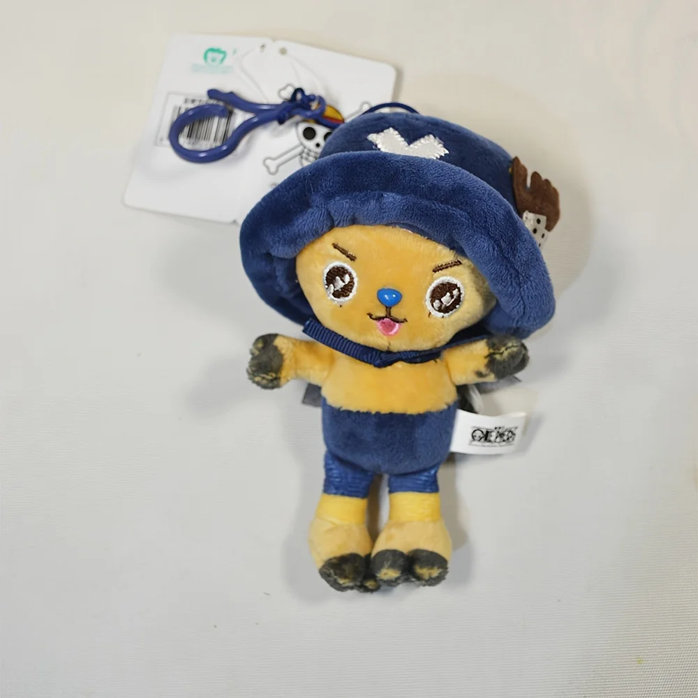 Original 12cm einteilige Anime Figur Zoro Ruffy Chopper Plüschtiere niedlichen Cartoon Plüsch tier ausgestopfte Puppen Anhänger Kinder Weihnachts geschenke – Detail 5