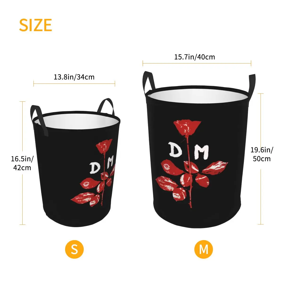 맞춤형 전자 락 Depeche 쿨 모드 세탁 바구니, 접이식 의류 망치 장난감, 정리함 보관함