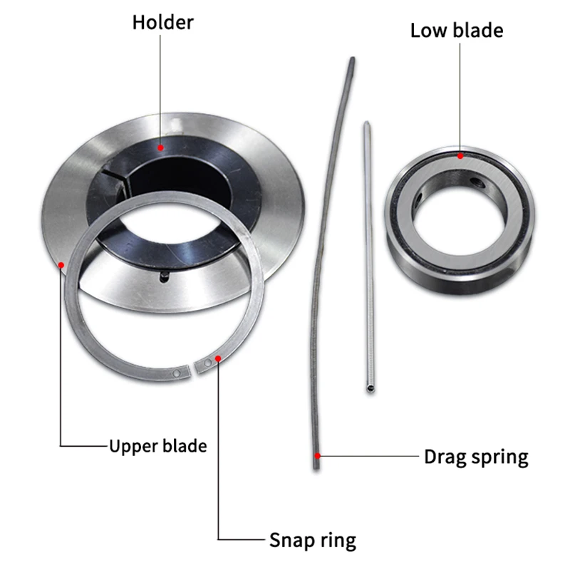 Slitting Circular Blade Upper Lower Blades Melt Blown Cloth Circular Slitter Blade Holder Cutting Machine Knife