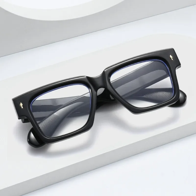 

Europe and The United States Style Large Frame Square Flat Glasses New Anti-blue Glasses Fashion Trend Glasses