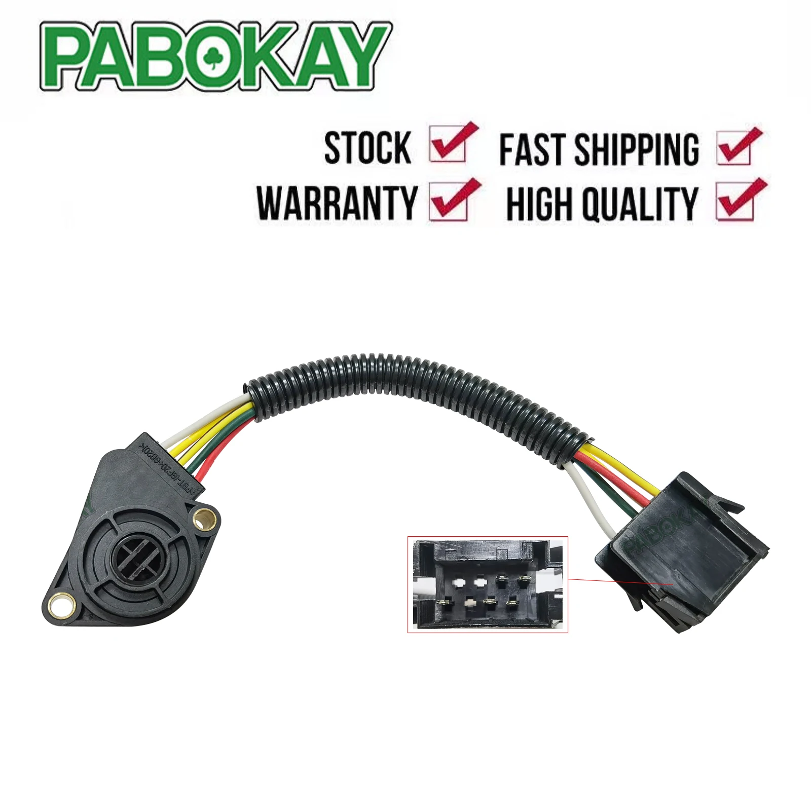 Accelerator Pedal Sensor Wires 5 PIN Wires For Volvo Truck Accelerator Pedal TPS Sensor 20504685 1063332 3171530