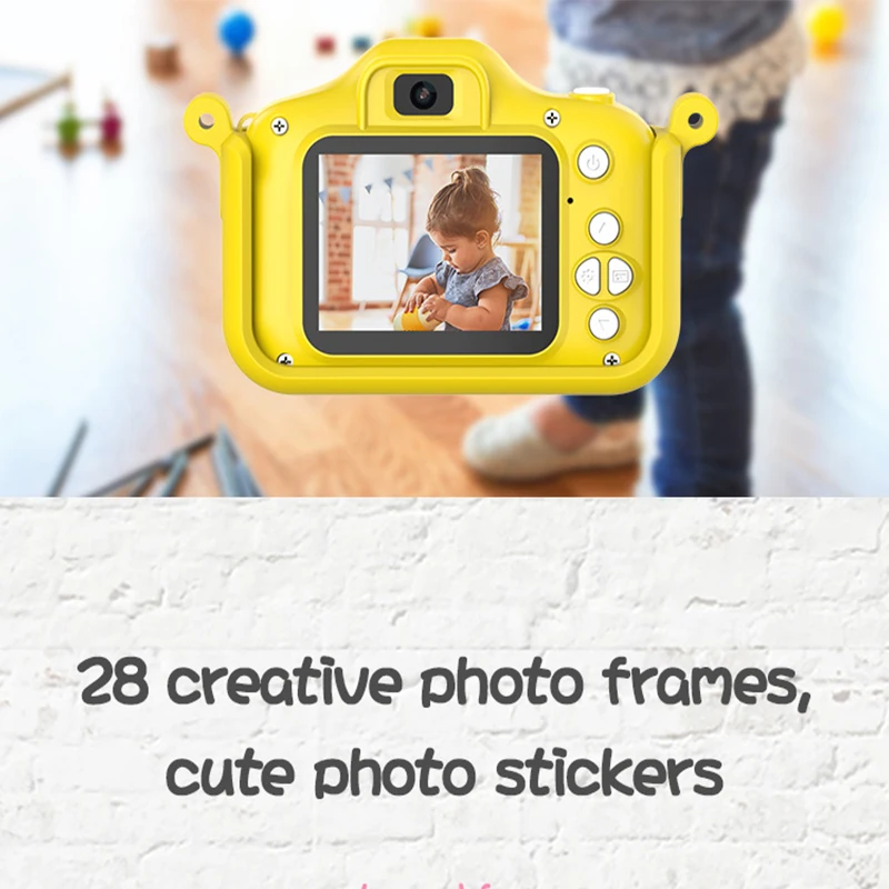 Cute Children Camera Mini Digital HD Screen Video Camera Video Recorder Birthday Gift USB Charging for Children Party Gifts