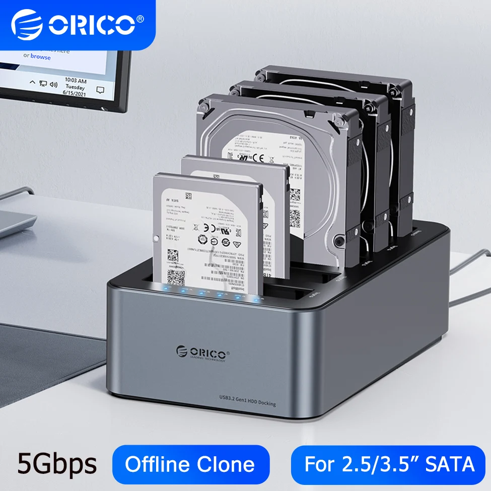 ORICO 4/5 Bay HDD Docking Station Offline Clone Hard Drive Case