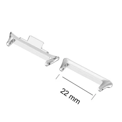 Universal Quick Release Watchband Adapter Connector, 20MM/22MM, 1 Pair (22mm Silver)