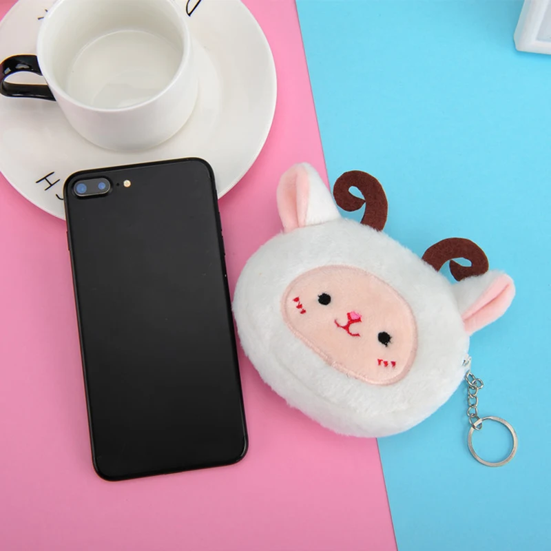 Coin Purse Cute plush panda animal zipper USB wired headset mini bag key bag 1PC coin purse,coin wallet,plush coin purse,change bag