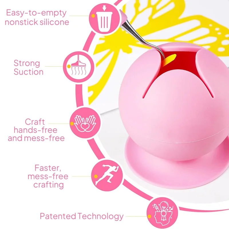 Silicone Desktop Garbage Collection Box with Suction Cup