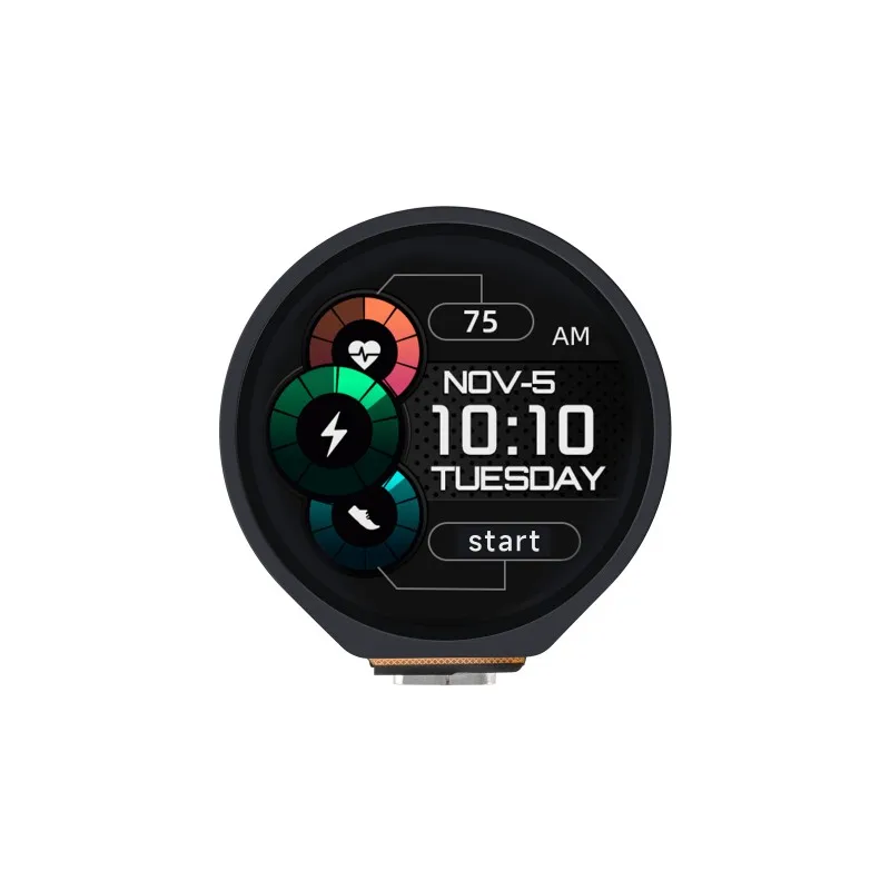 RP2040 ũƮѷ  , 1.28 ġ  ġ LCD, Ʈ , ӵ  ̷ν  