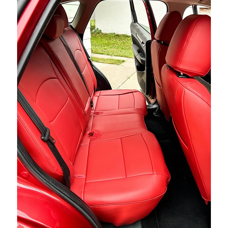 Autostoelhoes Voor Mazda CX-5 2013-2021,PU-leer Complete Set Voor- En Achterbank Beschermers Ademende Stoelhoezen Kussens Autostoelaccessoires, Coffee