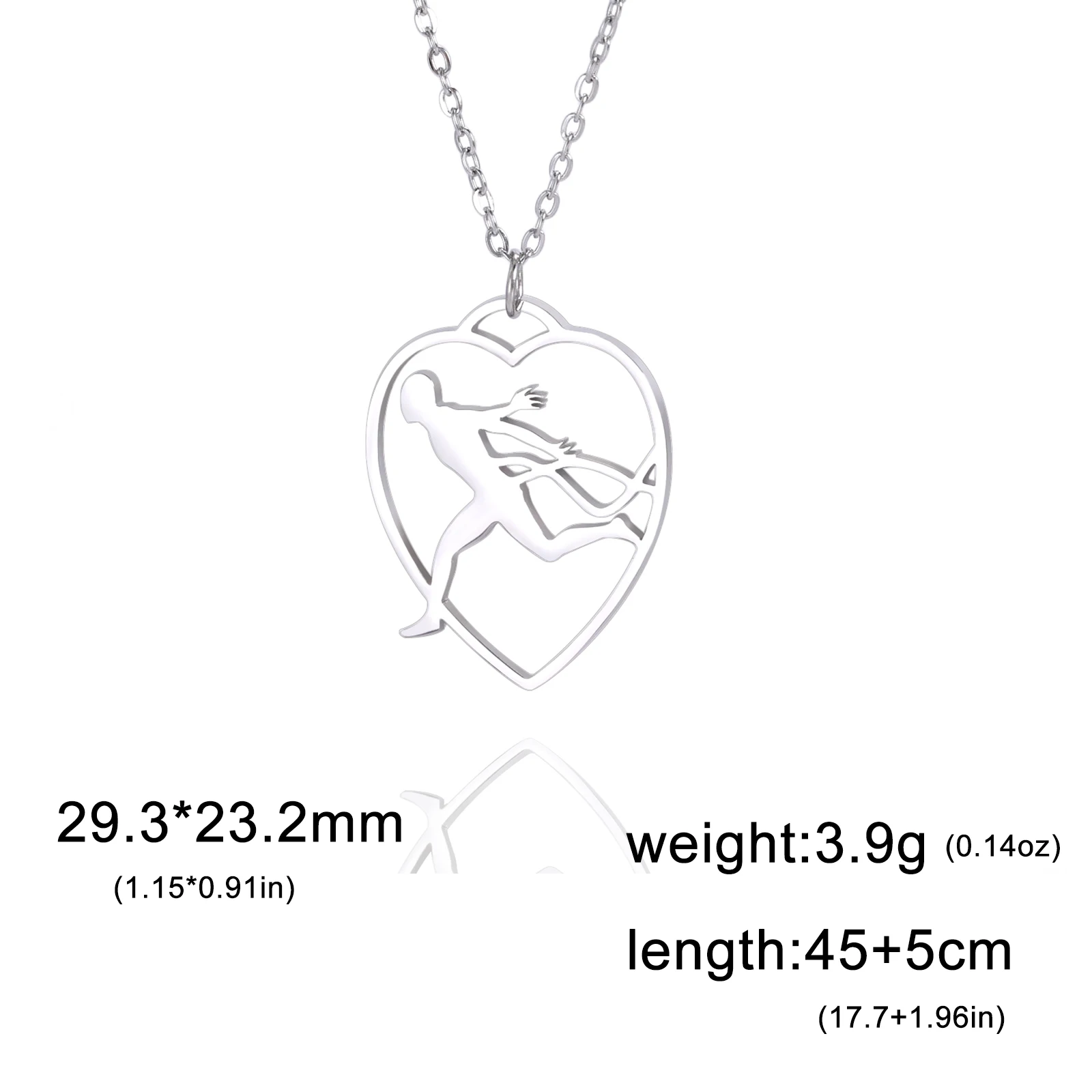Collana Tennis Donna Gioja in Argento con Cuore e Zirconi