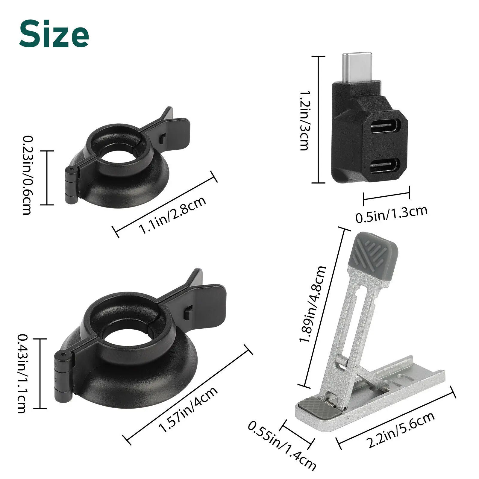 Thumbsticks Rocker Protection Kit com Suporte Traseiro Substituição para Steam Deck Switch Oled Switch Lite Console Acessórios - Image 6