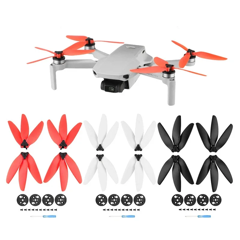 4726F Colorful Quick Detachable Propeller For DJI Mini 2/Mini SE/Mini 2 SE/Mini 4K Three Blade Prop Blade Replacement Wing Fans