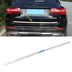 For Mercedes Benz GLC Class X253 2015 2021 Car Styling Exterior Part Refit Rear Trunk Tailgate Strip Garnish Trim Chrome Sticker