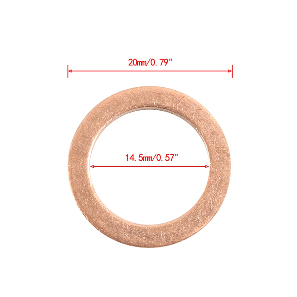 Oil Drain Plug Gasket Oil Drain Plug Seal Washer Sealing Washers 100pcs Oil Drain Plug Crush Washers 007603014106 for Mercedes-Benz A220 -