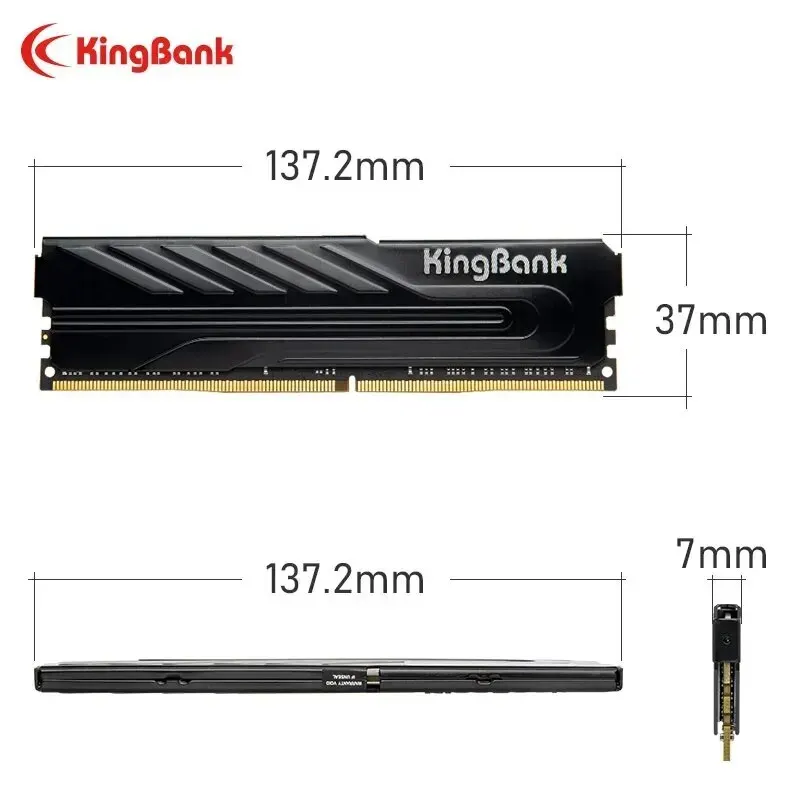 KINGBANKメモリモジュール16GB × 2 DDR4 KingBank RAM DDR4 8GB 16GB 2666MHz 3200MHz 3600MHz XMP