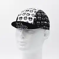 Classic Retro Black White Men's Cycling Caps Breathable Quick Dry MTB Road Bicycle Hats 2