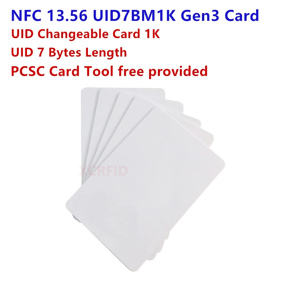 Nfc 13.56mhz Mf S70 4k Uid 0 Block 7 Bytes Rewrite Changeable Rfid Card ...