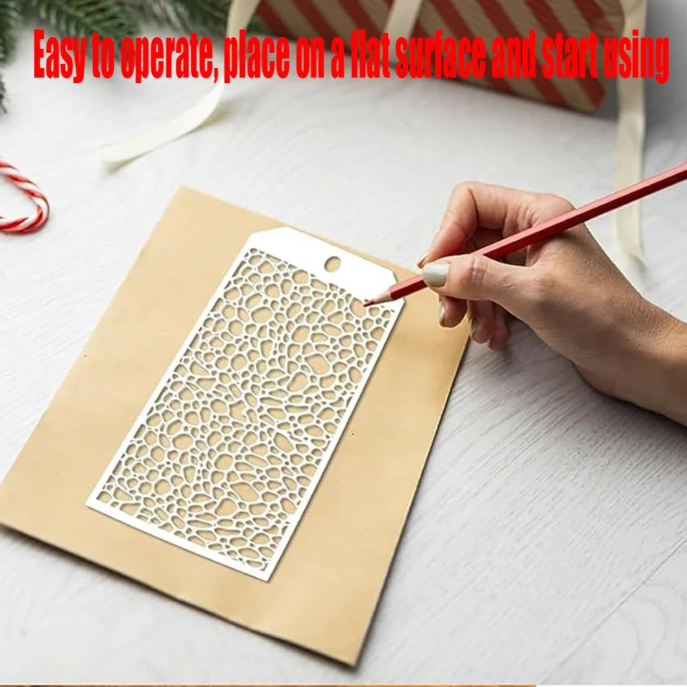 Pattern Brick Dot Painting Template Hollow Out Learning Hand Copied Board Color Drawing Scratchcard Painting 8Pcs Painting Template