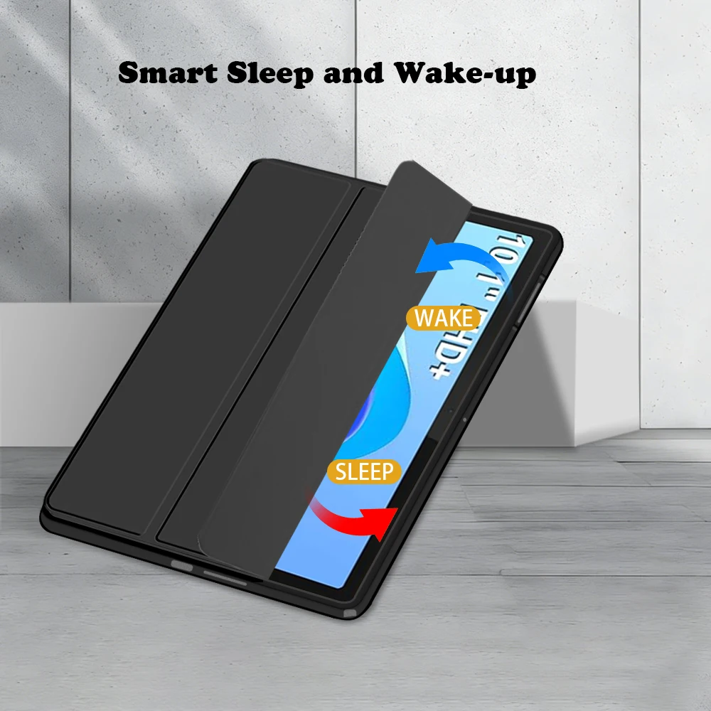 Premium Tri-Folding Stand Case with Soft TPU Back