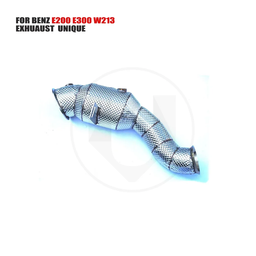 

UNIQUE Exhaust Manifold Downpipe for Mercedes-Benz E260 W213W Car Accessories With Catalytic converter Header Without cat pipe