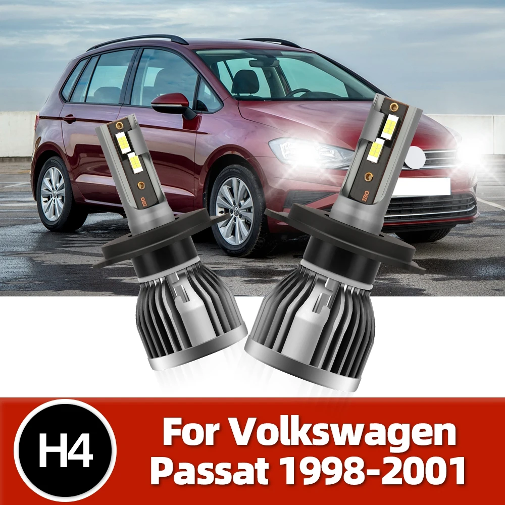 

LSlight Auto H4 LED Headlight Bulbs Hi/Lo Beam For Volkswagen Passat (Sedan Wagon) 1998 1999 2000 2001 Front 12V CSP Headlamps