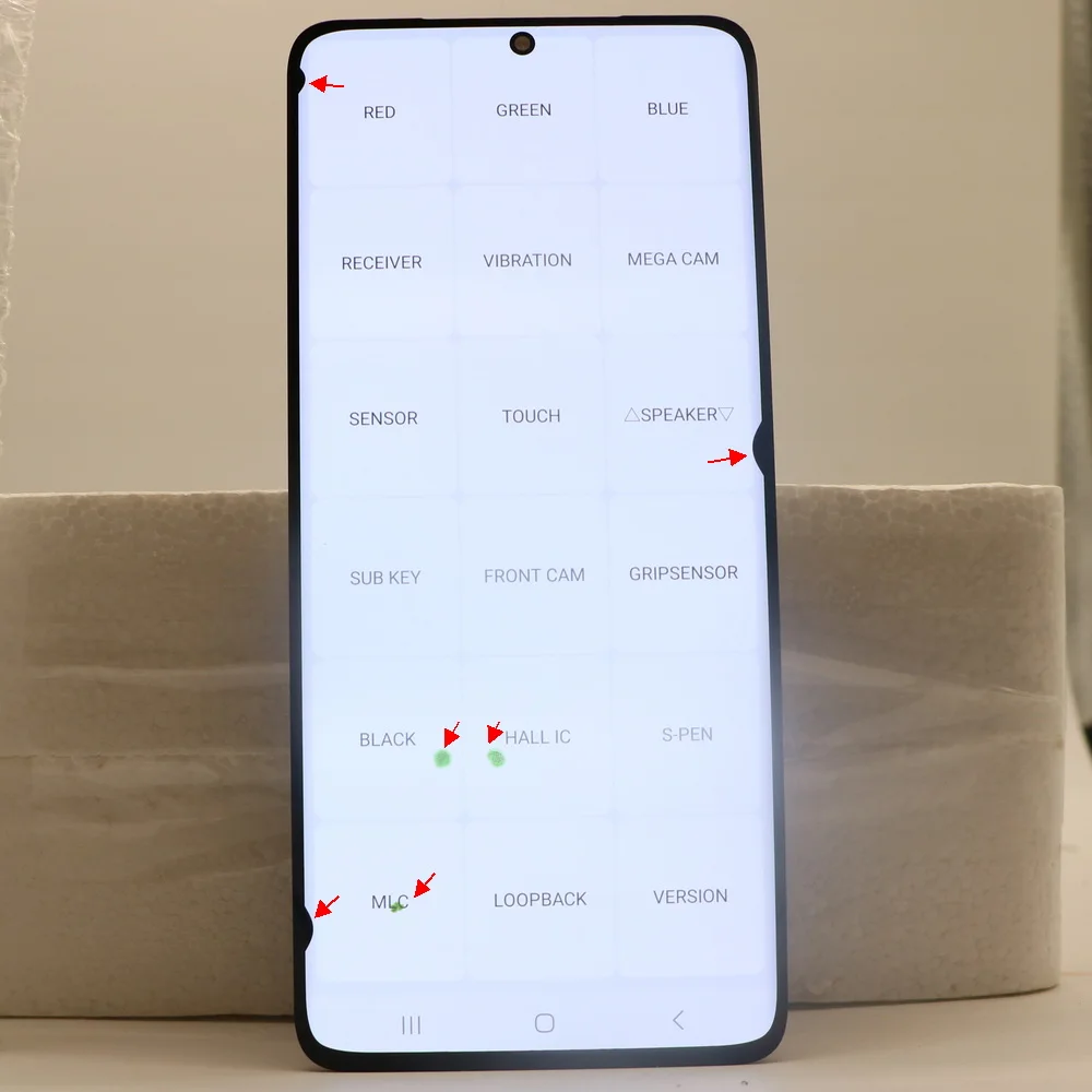 삼성 갤럭시 S21 울트라 5G G998B G998U G9980 교체용 AMOLED 디스플레이 터치 스크린 디지타이저 어셈블리, 결함 있음