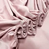 Luxury Satin Fitted Sheet SolidColor Twin Bed, Full SizeIce SilkMattress Cover, Natural Elastic Band, Synthetic Silk Bed Sheet 6
