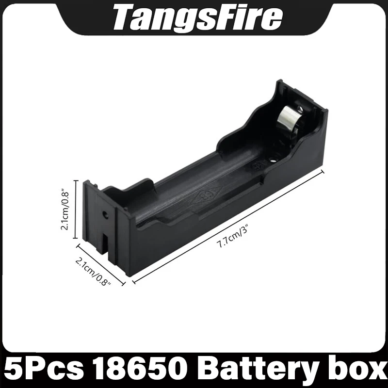 5 Pcs 1Slots 18650 Lithium Battery 3.7V Storage Box DIY Extension ...