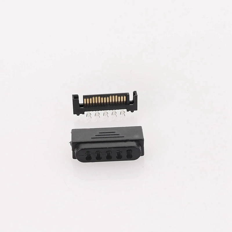 L29-Sata 플러그, SATA 수 소켓, 직렬 포트, 15P 전원 커넥터, 쉘 플러그 및 쉘, 5 홀