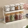 Home kitchen multifunctional storage rack storage shelf organizer countertop spice rack desktop 6