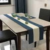 Chinese Style Linen Table Runner Modern Minimalist Tea Art Dresser Scarf Table Decor Washable Holiday Kitchen Dining Party Decor 1