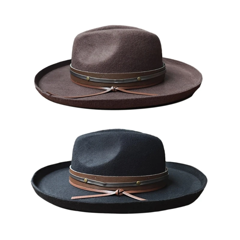 

Adult Hat Breathable French PU Hat Band Hat Adult Festival Party Festival Formal Gathering Fedoras Hat