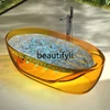 Travel Home Transparent Resin Jacuzzi Freestanding Smart Bubble Surf Bubble Double Bath 1