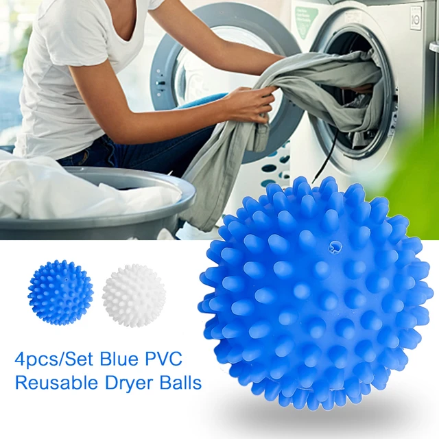 4pcs Boule de Lavage, Boule à linge, Anti-Poil Réutilisable pour