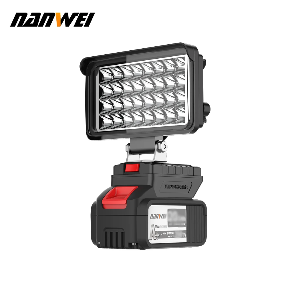 NANWEI outdoor LED lithium working light auto repair site camping night fishing battery Searchlight miner's lamp usb power