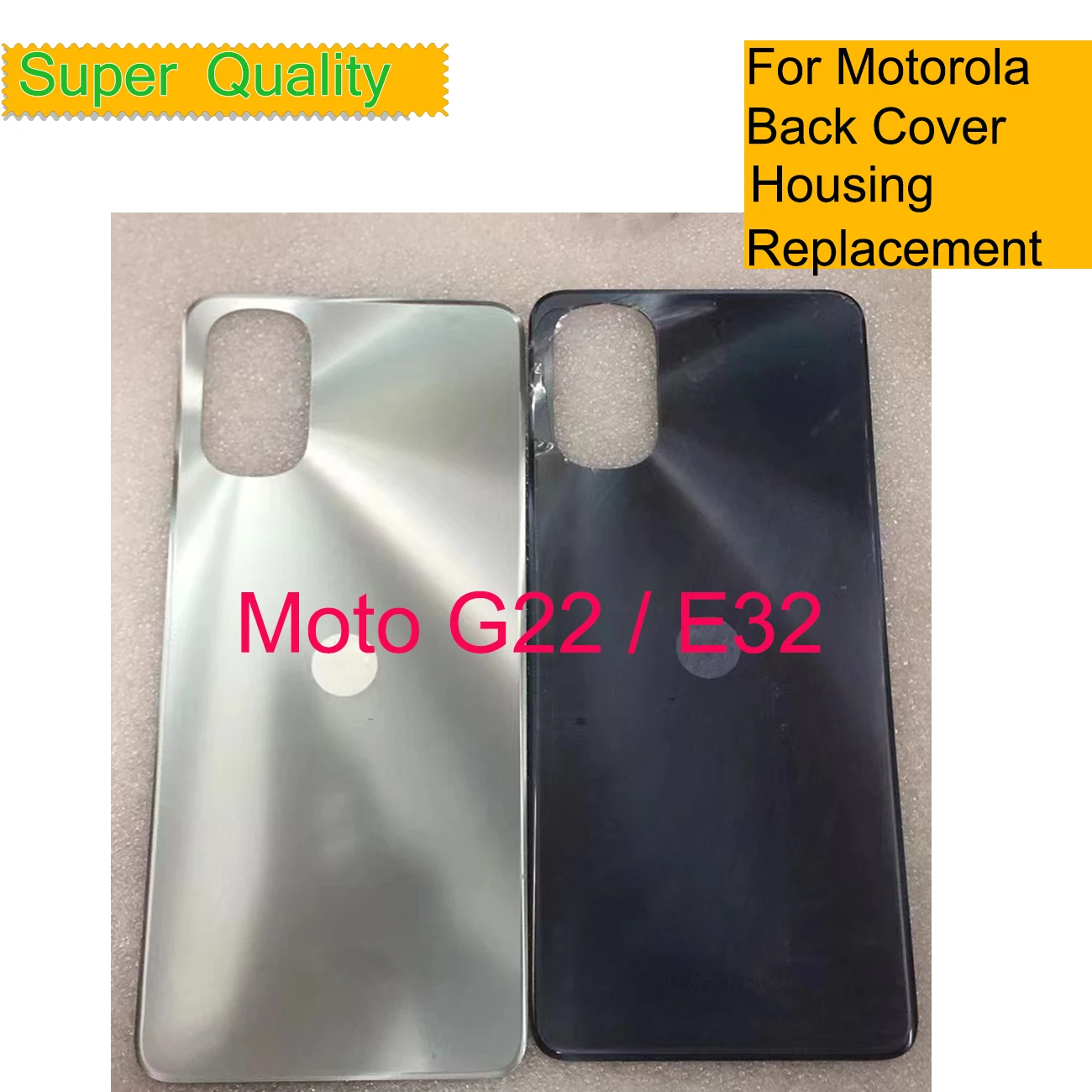 10Pcs/Lot For Motorola Moto G22 Back Cover Housing Battery Door Rear Case For Moto E32 Chassis Shell Replacement